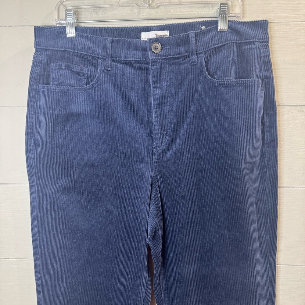Loft NWOT Straight Corduroy Pants in Deep Space Blue Size 31 / 12 - Picture 3 of 10